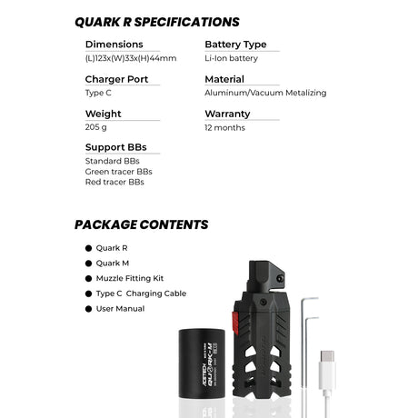 Acetech Quark-R Tracer Unit For M870 Shotgun-Acetech-Socom Tactical Airsoft