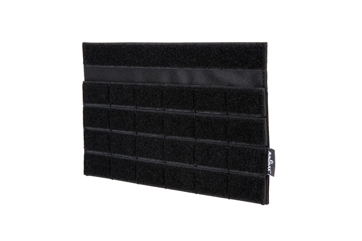 Amomax Chest Rig Panel - Black (Hook and Loop to Molle)-Amomax-Socom Tactical Airsoft