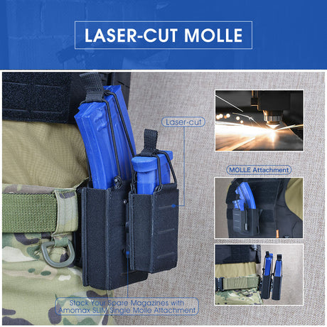 Amomax Fabric Pistol Magazine Pouches-Amomax-Socom Tactical Airsoft