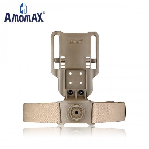 Mid-Low Ride Holster Platform Adapter - 360° Rotation, Adjustable Thigh Straps, Belt Loop Mount For Tactical Gear