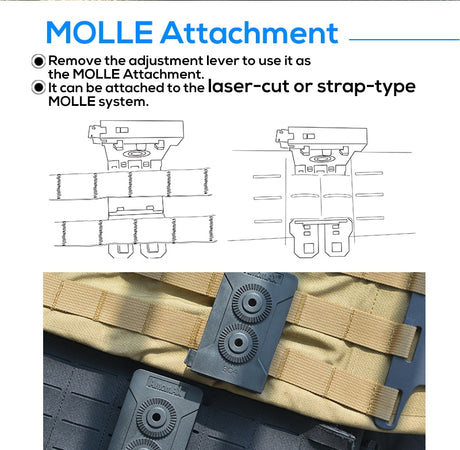 Amomax Molle And Belt Clip Mount-Amomax-Socom Tactical Airsoft