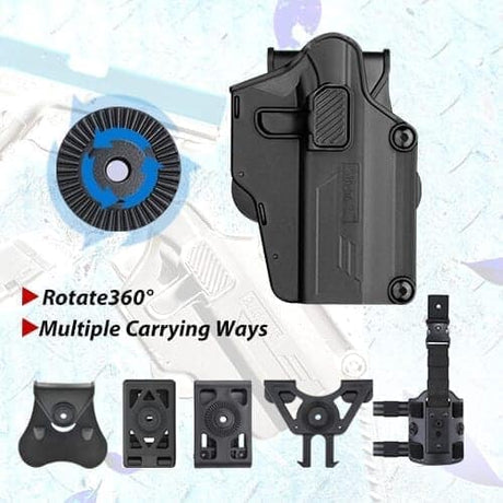 Amomax Per-Fit Adjustable Universal Multi-Fit Holster (Right Handed)-Amomax-Socom Tactical Airsoft