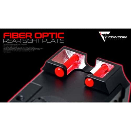Cow Cow Hi-Capa Fiber Optic Rear Sight Plate-COW COW Technology-Socom Tactical Airsoft