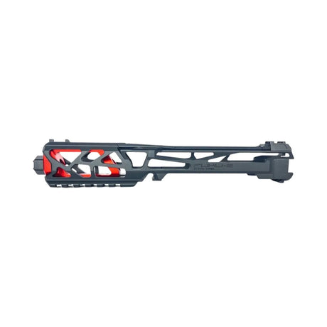 CTM Airsoft AAP-01/C FUKU-2 CNC Upper (Long)- SKELETON BLACK/RED