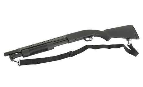 Double Eagle M58A Pump Action Shotgun - Black-Double Eagle-Socom Tactical Airsoft