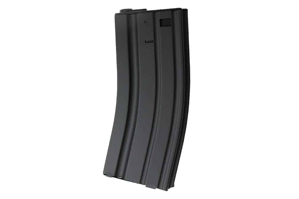 Chargeur Mid Cap 140 bbs Metal Noir pour M4 M15 M16 Scar