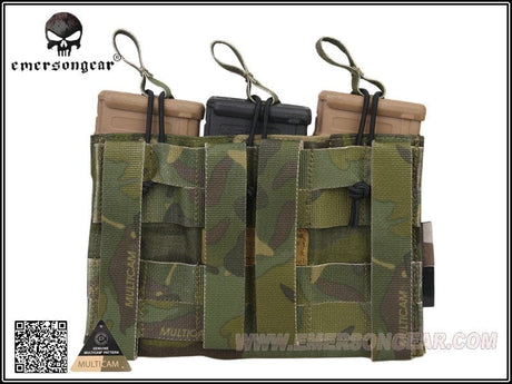 Emerson 5.56 and Pistol Triple Open Top Magazine Pouch-Emerson Gear-Socom Tactical Airsoft