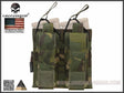 EMERSON 5.56 & Pistol Double Open Top Magazine Pouch Multicam Tropic-Emerson Gear-Socom Tactical Airsoft