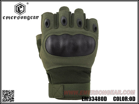 Emerson Fingerless Warfighter Gloves (Various Colours)-Emerson Gear-Socom Tactical Airsoft