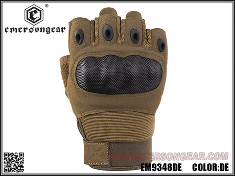 Emerson Fingerless Warfighter Gloves (Various Colours)-Emerson Gear-Socom Tactical Airsoft