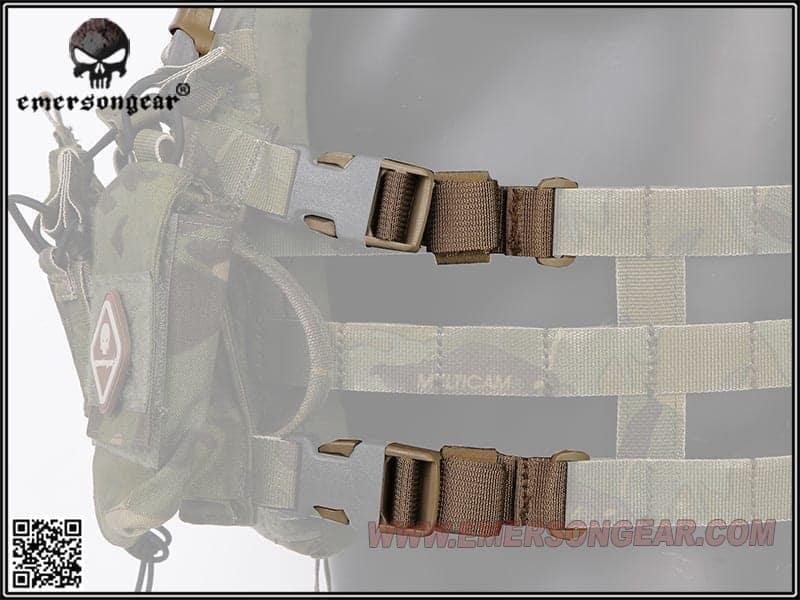 Emerson Gear Chest Rig to Vest Adapter Kit | 6 Piece Set | Great