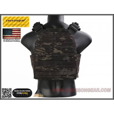 Emerson Gear FS Style Strandhogg Plate Carrier - Multicam Black-Emerson Gear-Socom Tactical Airsoft