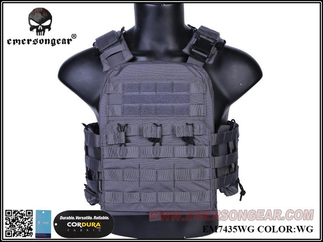 Emerson Gear Navy Cage Style Tactical Vest - Wolf Grey-Emerson Gear-Socom Tactical Airsoft