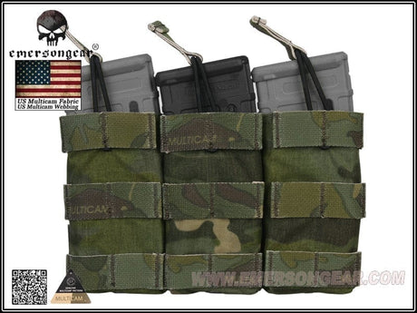 Emerson Triple 5.56 Open Top Magazine Pouch-Emerson Gear-Socom Tactical Airsoft