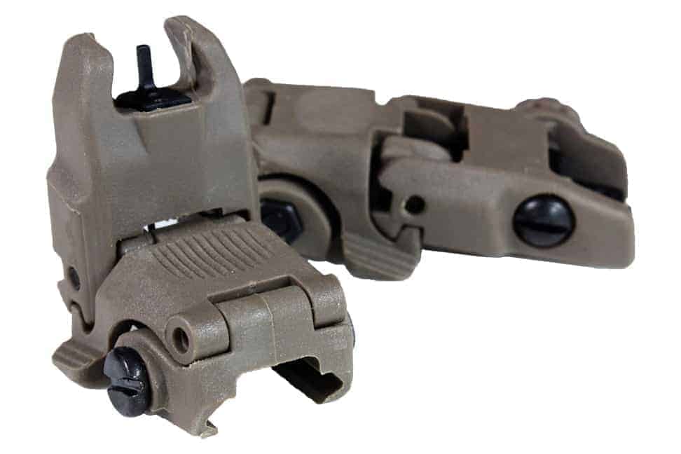 FMA FBUS Gen2 Iron sights - Dark Earth-FMA Tactical Gear-Socom Tactical Airsoft