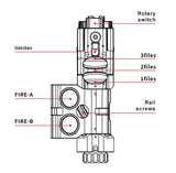 FMA MAWL-C+ Weapon Light (Nylon Version) Black / Dark Earth-FMA Tactical Gear-Socom Tactical Airsoft