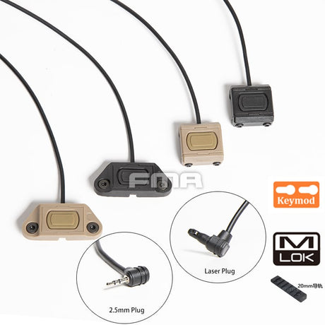 FMA MOD Button Lite with Laser Connector-Socom Tactical Airsoft Fleet-Socom Tactical Airsoft