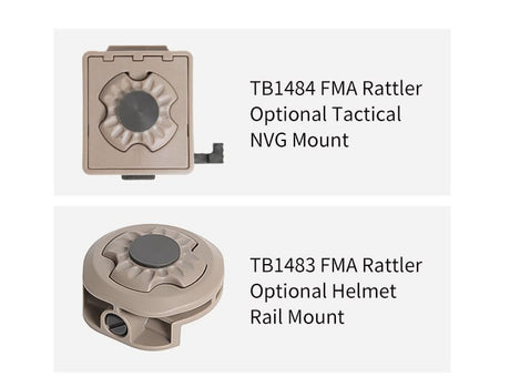 FMA Rattler Compact II Hands Free Light Black / Dark Earth-FMA Tactical Gear-Socom Tactical Airsoft
