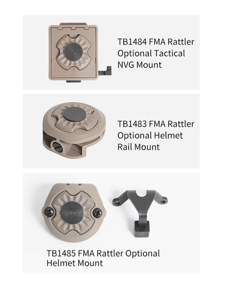 FMA Rattler Stalk Helmet Light System - Dark Earth-FMA Tactical Gear-Socom Tactical Airsoft