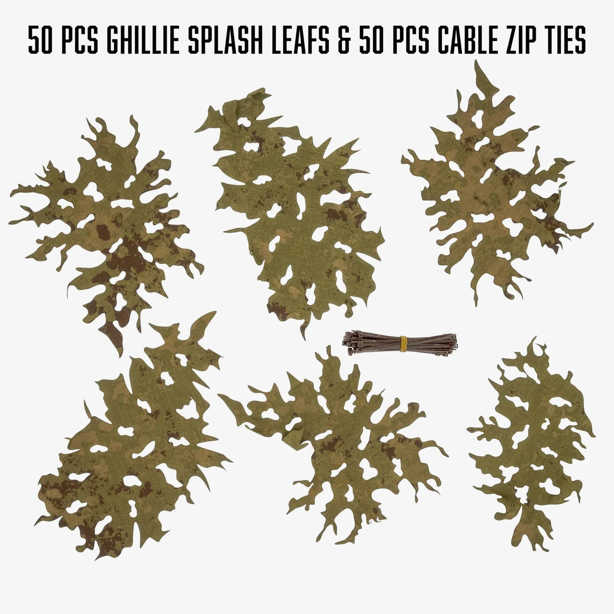 KMCS Ghillie Splash Leafs - 100g Pack (various Colours)