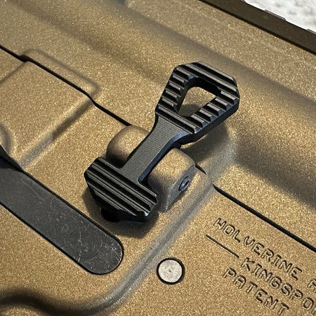 MAXX CNC Aluminium Enhanced Bolt Catch (Style A) (Black) For MTW-MAXX Model-Socom Tactical Airsoft