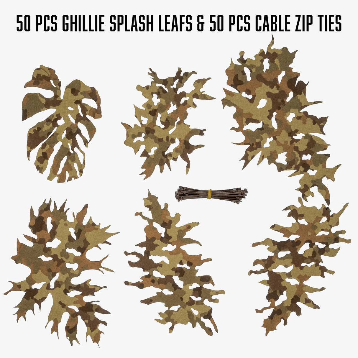 KMCS Ghillie Splash Leafs - 100g Pack (various Colours)