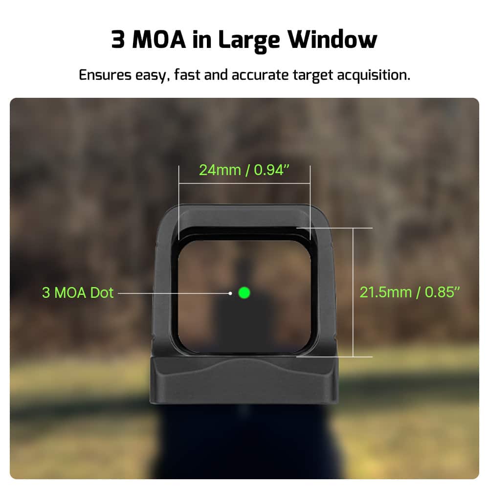 O Light Osight 3 MOA RMR with Magnetic Charging Cover-O Light-Socom Tactical Airsoft