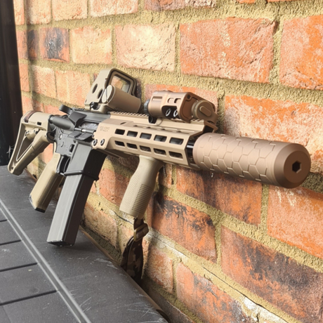 Sniper Mechanics HEXX suppressor XL (Black / FDE)-Sniper Mechanic-Socom Tactical Airsoft