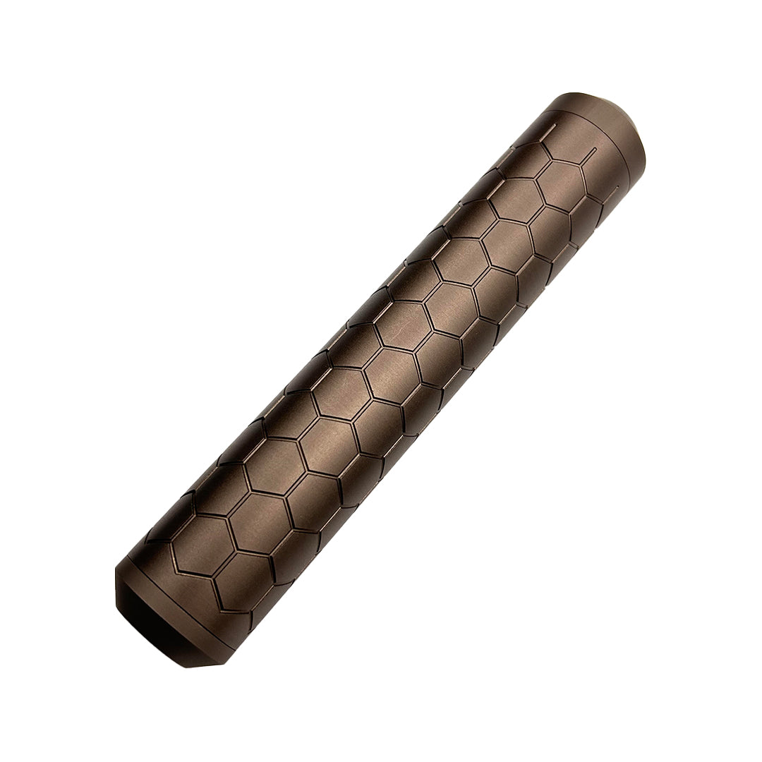 SniperMechanics HEXX Suppressor 14mm CCW Dark Earth-Sniper Mechanic-Socom Tactical Airsoft