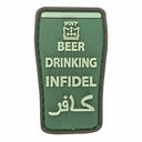 TPB Beer Drinking Infidel Patch-The Patch Board-Socom Tactical Airsoft
