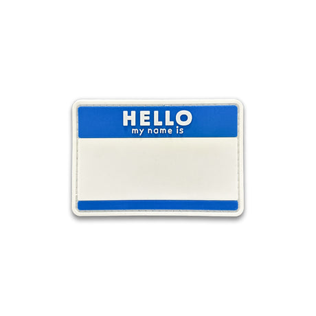 TPB Hello My Name Is (Blue) Patch-The Patch Board-Socom Tactical Airsoft