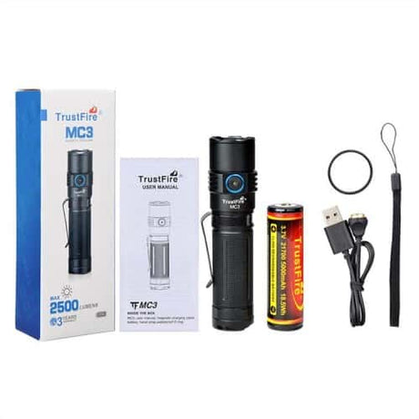 TrustFire E3R Rechargeable EDC Flashlight-Trustfire-Socom Tactical Airsoft